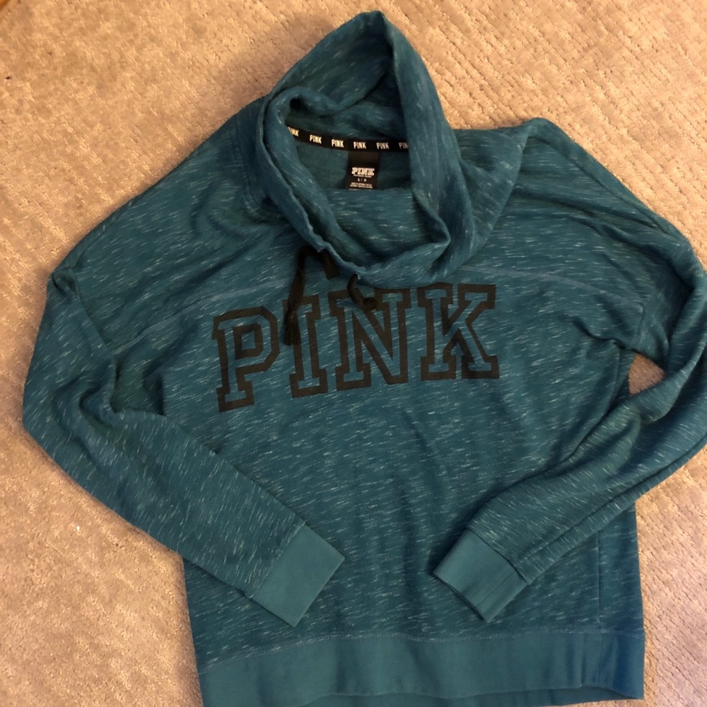 Teal pink sweater